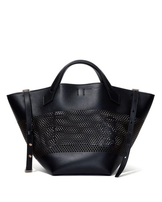 Grand sac à main PS1 en cuir perforé Proenza Schouler en coloris Black