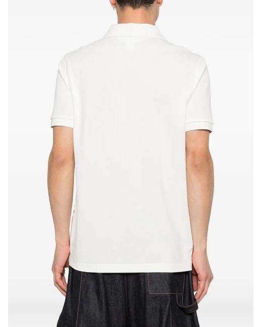 Comme des Garçons Pink X Fred Perry Patchwork Pique Polo Shirt for men