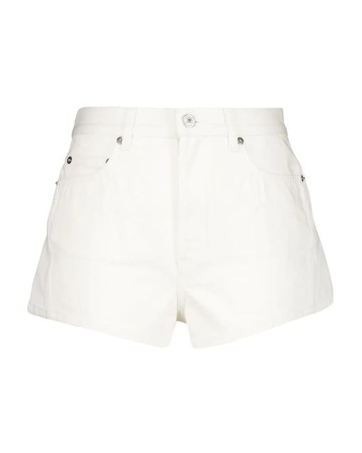 Givenchy Polaris Denim Shorts in het White