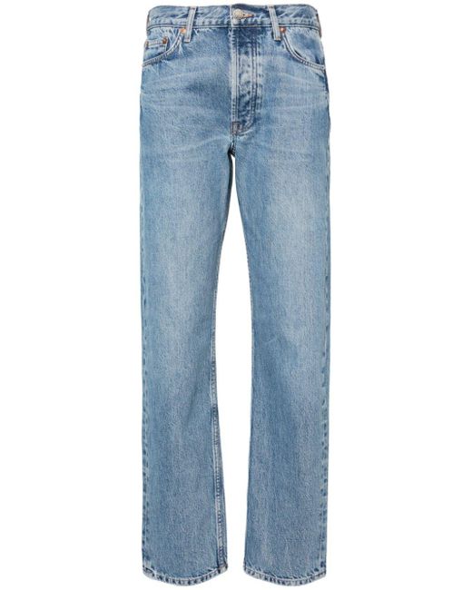 Samsøe & Samsøe Blue Susan Mid-rise Straight-leg Jeans