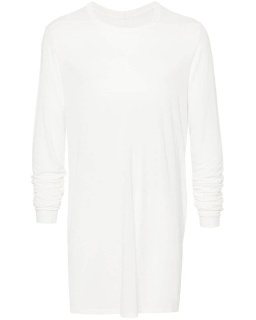 Rick Owens Semi-transparentes Level LS T-Shirt in White für Herren