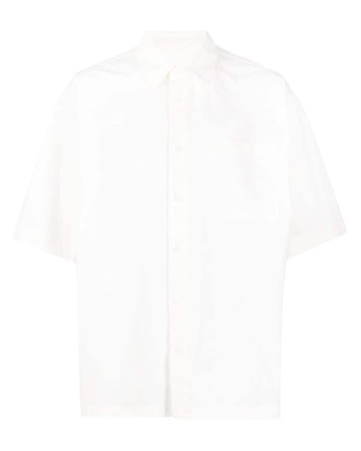 Alexander Wang White Short-sleeve Poplin Shirt for men