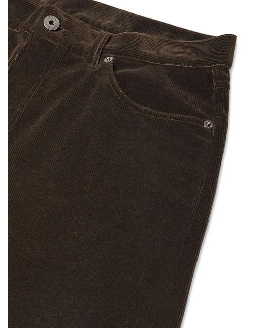 Zegna Gray Cashco Roccia Corduroy Trousers for men