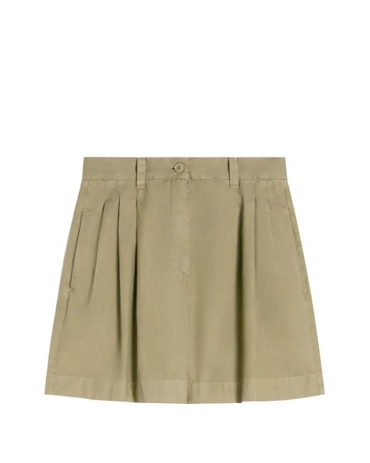 Weekend by Maxmara Natural Pleated Shorts
