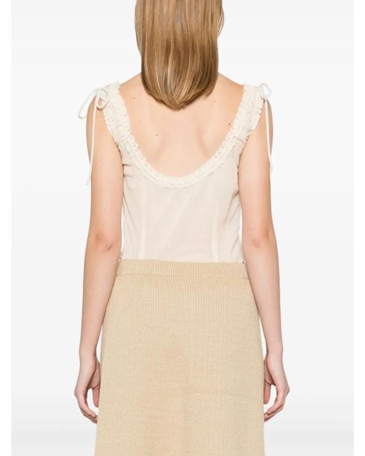 Elena Velez White Cotton Bodysuit