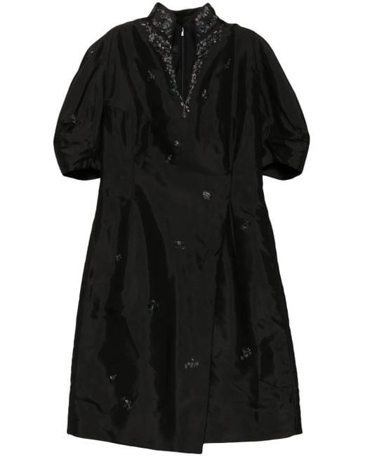 Shiatzy Chen フローラル ミニドレス Black