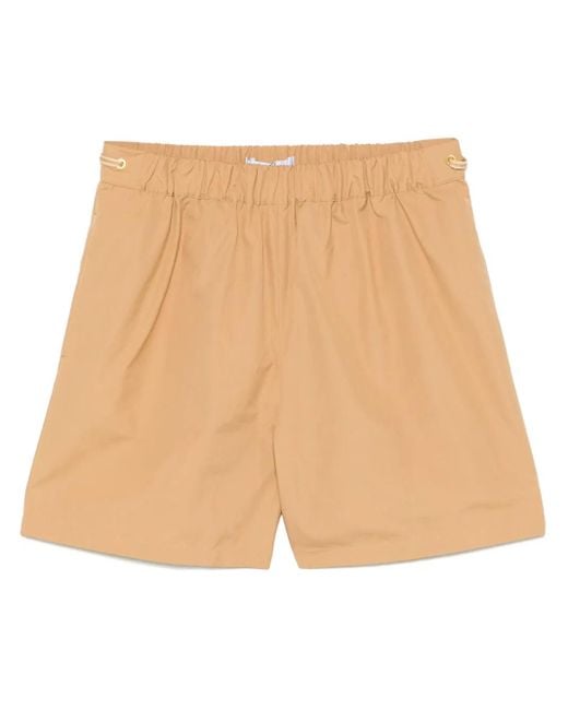 HAWAY☆ MaxMara コットンポプリンショートパンツ 2025SS Max Mara ポプリン ショートパンツ ナチュラル | Lyst