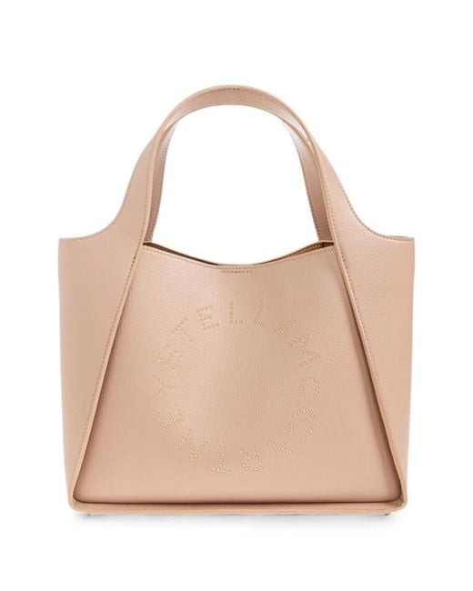 Stella McCartney Natural Stella Logo Tote Bag