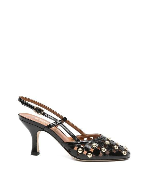 Evaluna Metallic Escarpins Cloutés À Bout Rond