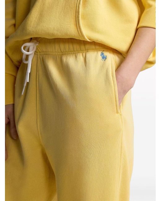 Pantalon de jogging à logo brodé Polo Ralph Lauren en coloris Yellow