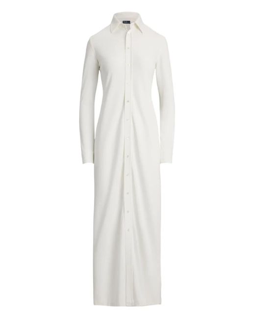 Polo Ralph Lauren White Button-Up Shirt Dress