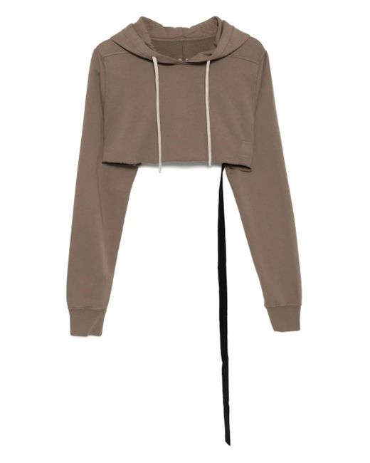 メンズ Rick Owens クロップド パーカー Natural