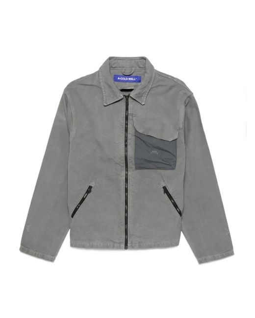 A_COLD_WALL* Gray Zip-Fastening Panelled Jacket for men