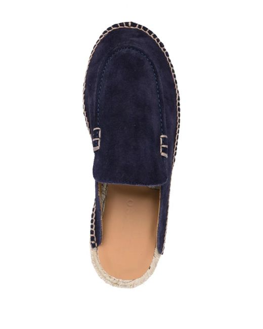 Scarosso Blue Suede Jute-Sole Espadrilles
