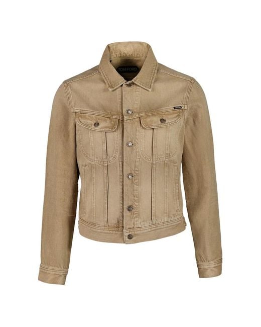 Tom Ford Natural Cotton Denim Jacket for men