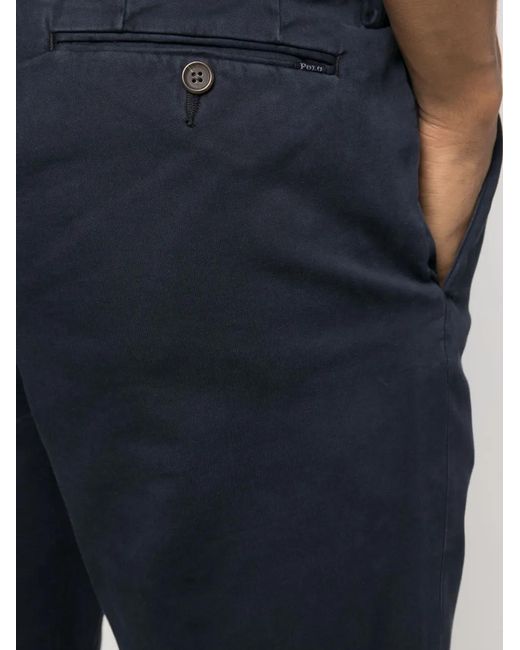 Polo Ralph Lauren Blue Straight-Leg Cotton Chino Trousers for men