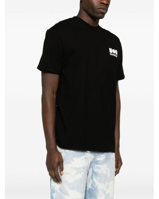 Camiseta con logo estampado NAHMIAS de hombre de color Black