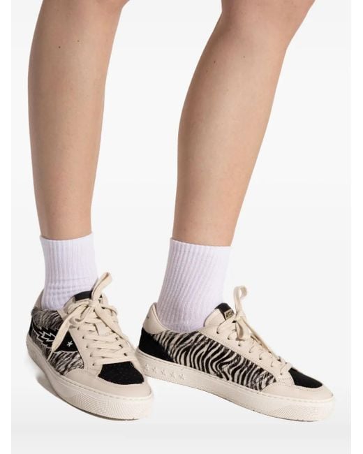 Zapatillas con estampado de cebra ENTERPRISE JAPAN de color White