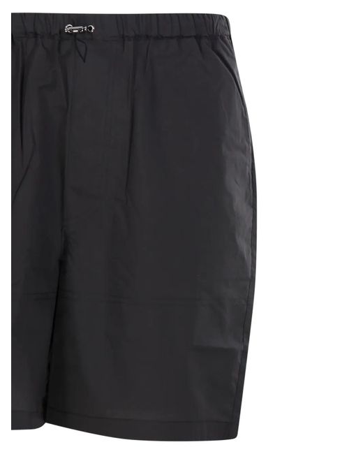 Roberto Collina Black Drawstring Shorts for men
