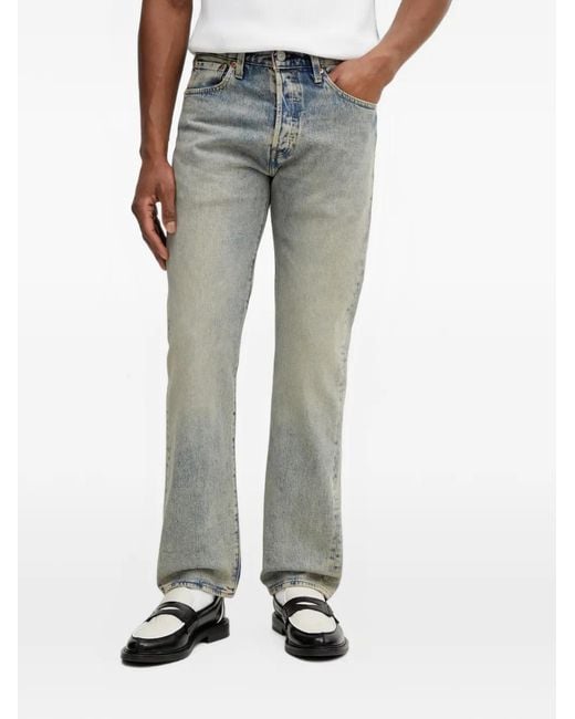 Vaqueros 501 Con Botones Levi's de hombre de color Blue