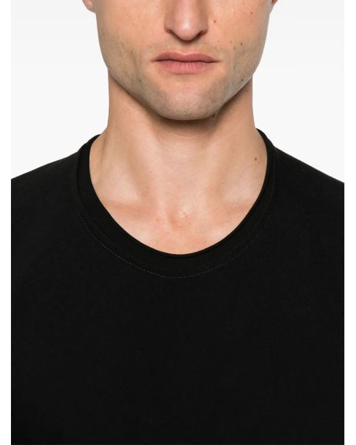 Layer Zero Black Long-Sleeve Cotton T-Shirt for men