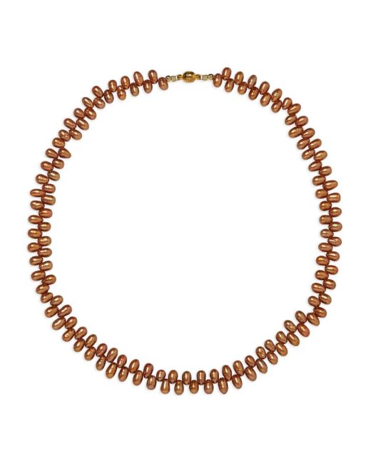 Collana Penelope Con Perle di Jennifer Behr in Metallic