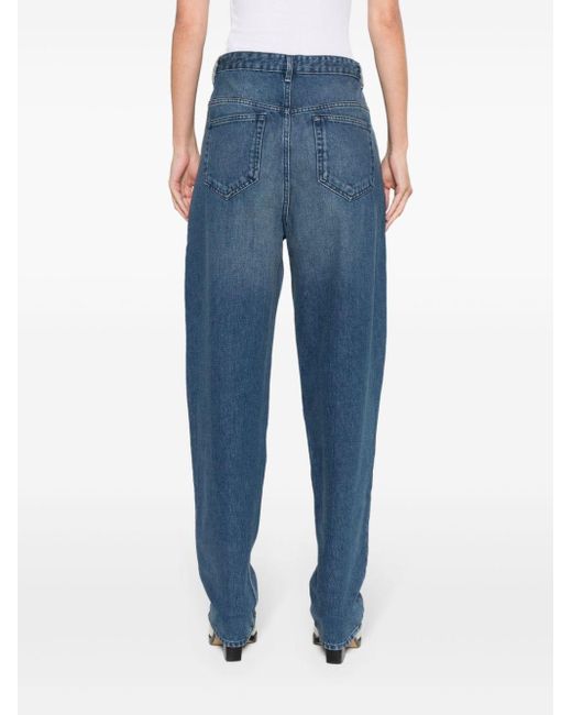 Isabel Marant Blue Corsy Wide-leg Jeans