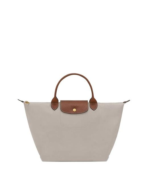 Longchamp Metallic Medium Le Pliage Front-Flap Tote Bag