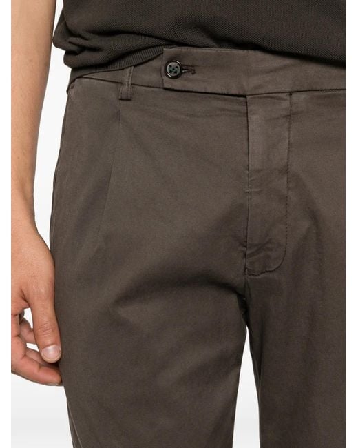 Berwich Gray Xretrolong Pleated Trousers for men