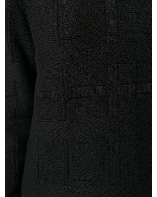 Barrie Black Tartan Pattern Jumper