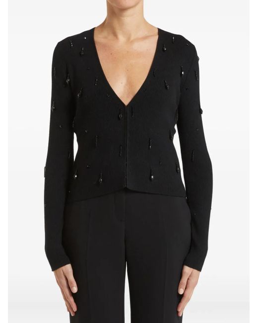 Pennyblack Black Sequin-Embellishment V-Neck Cardigan