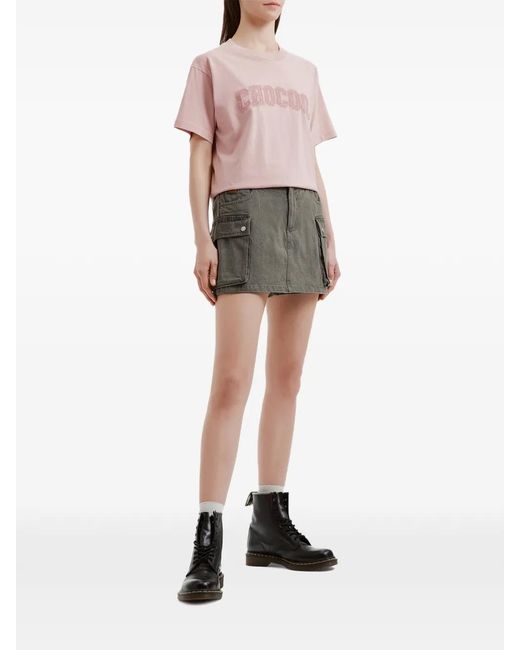 Chocoolate Gray Cargo-Pocket Shorts