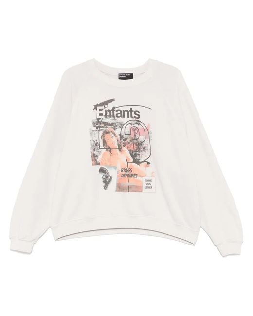 Enfants Riches Deprimes White Thrilling Ragian Sweatshirt for men