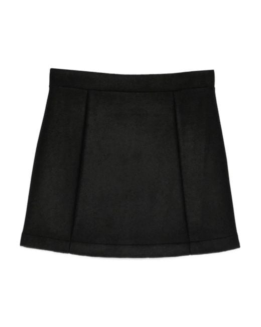 A.P.C. Black Julien Pleated Skirt