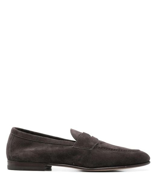 Henderson Brown Suede Loafers for men