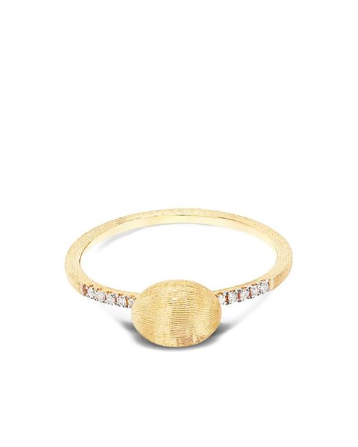 Nanis Brown 18k Yellow Gold Baby Élite Diamond Ring