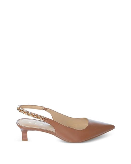 MICHAEL Michael Kors Pink Marcia Chain-Link Slingback Pumps