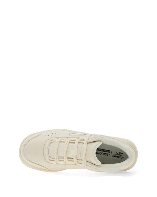 Reebok White Dmx Comfort + Classic Leather Sneakers