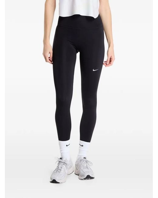 Nike Blue Logo-Print Leggings