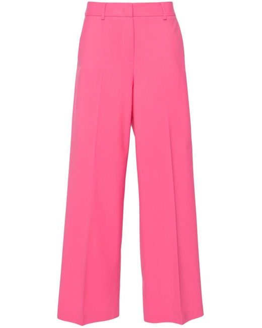 Pantalones de vestir de talle alto MSGM de color Pink