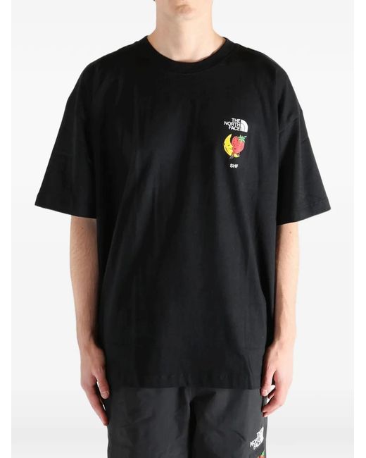 The North Face Black X Shf Logo-Print T-Shirt for men