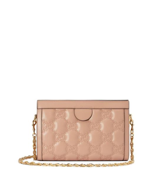Gucci Pink Small GG Matelassé Shoulder Bag