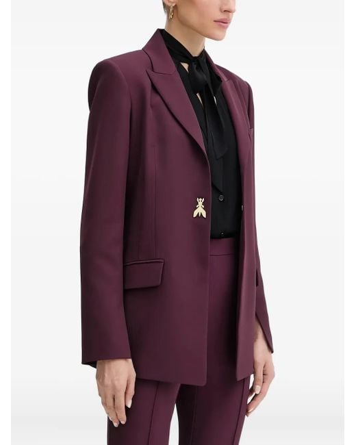 Blazer con aplique de insecto Patrizia Pepe de color Purple