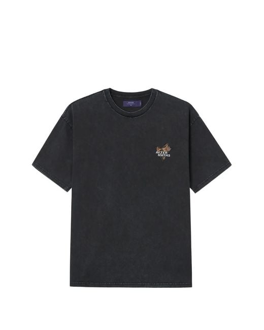 AFTERMATHS Black Graphic-Print T-Shirt for men