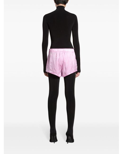 Shorts con monogramma jacquard di Balenciaga in Pink