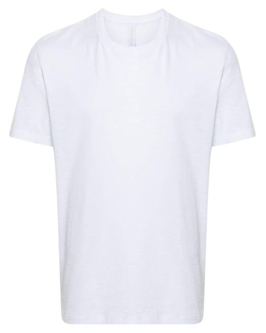 Neil Barrett White Slub-texture Cotton T-shirt for men