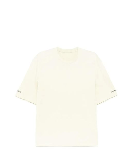 CROQUIS White Short Sleeve Relaxed T-Shirt for men