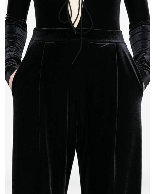 Amazuìn Black Wide-leg high-waisted trousers