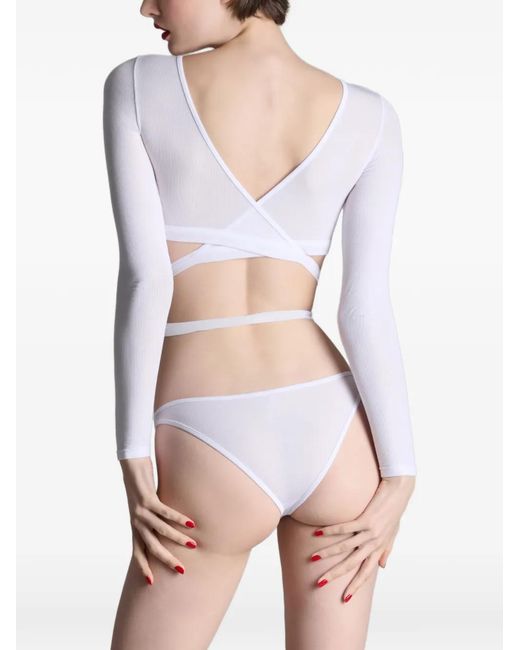 Maison Close White La Femme Amazone Briefs