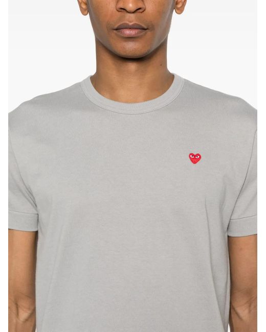 COMME DES GARÇONS PLAY ロゴ Tシャツ Gray